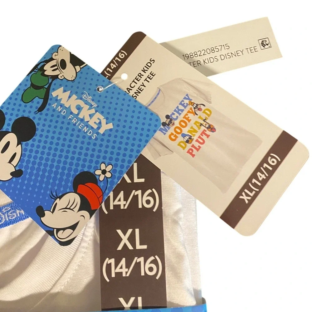 Disney Mickey & Friends Kids Tee Size XL 14/16 NWT Character Shirt